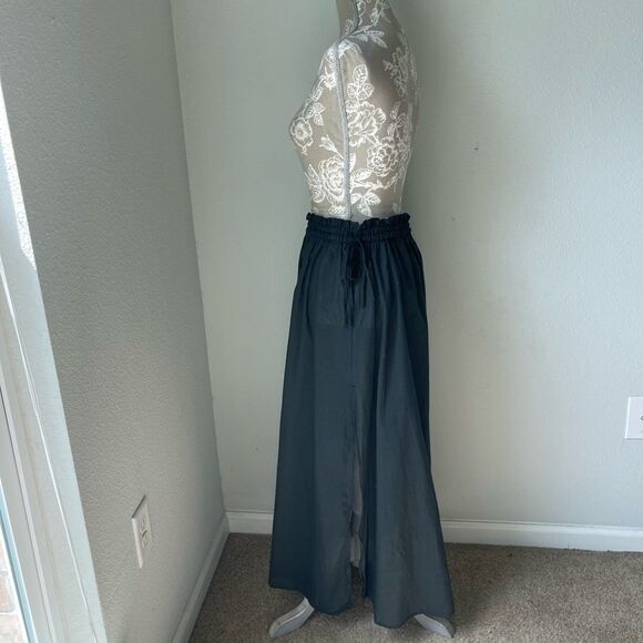 J. Crew Cotton Voile Side Tie Beach Swim Cover Up Skirt in Black - Picture 4 of 12